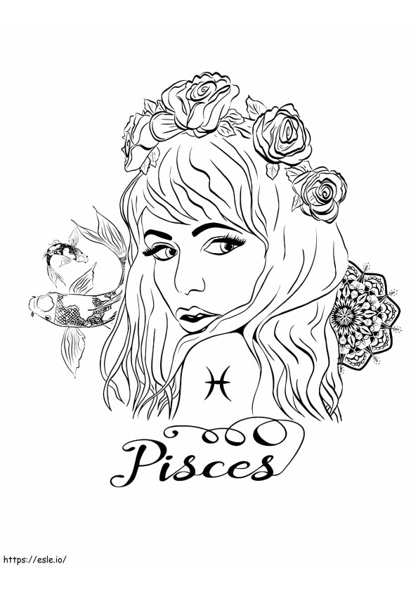 Girl With Pisces Tattoo