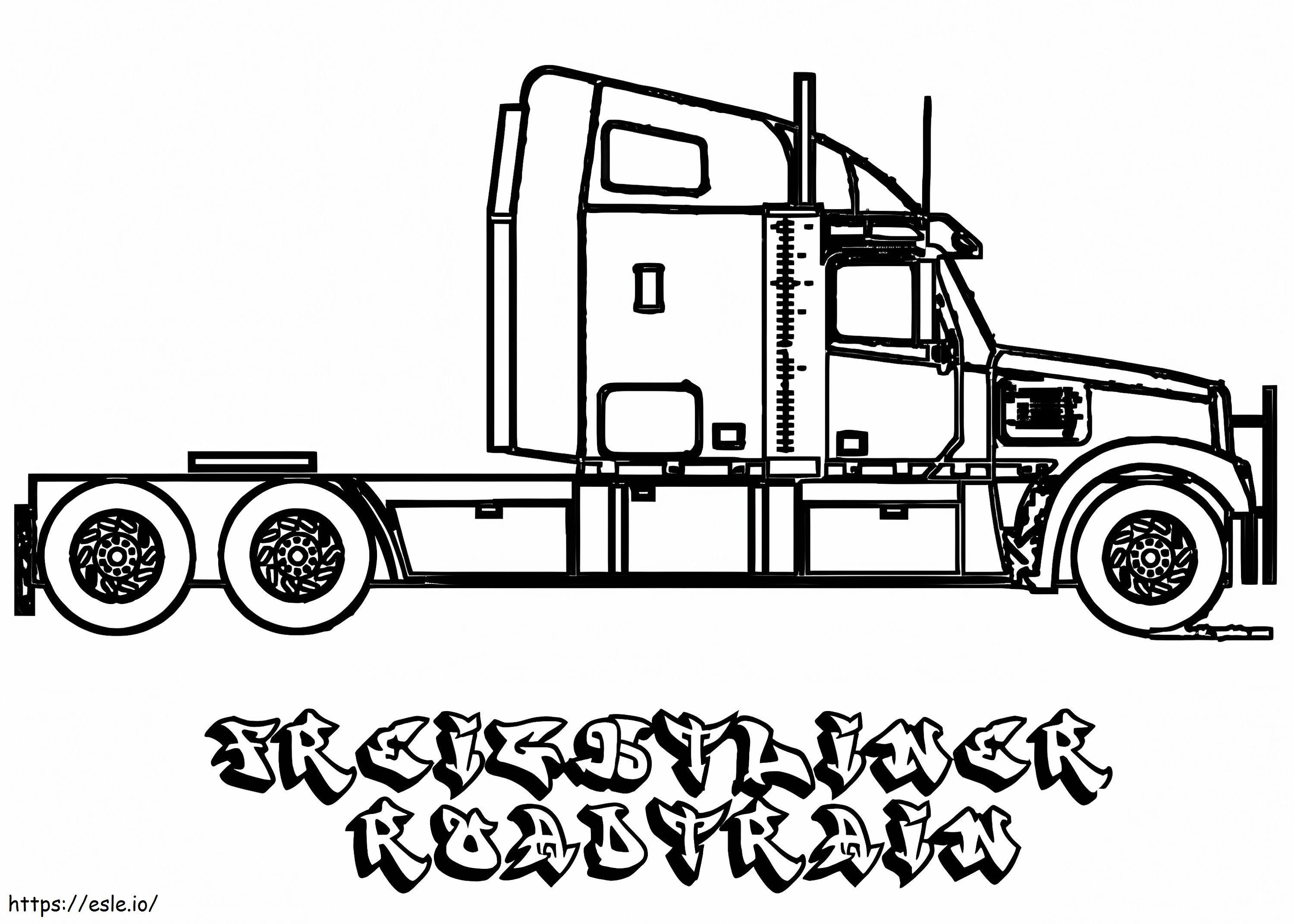 Freightliner do druku kolorowanka