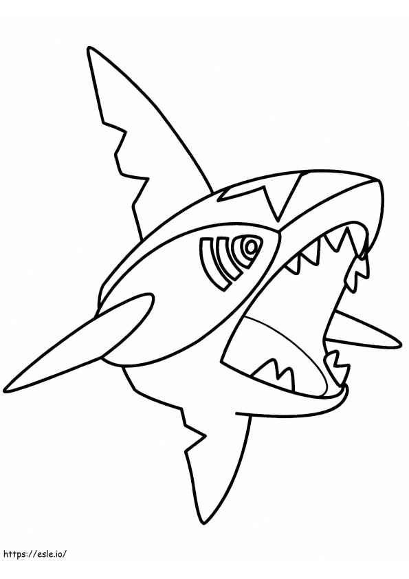 Sharpedo 4 coloring page