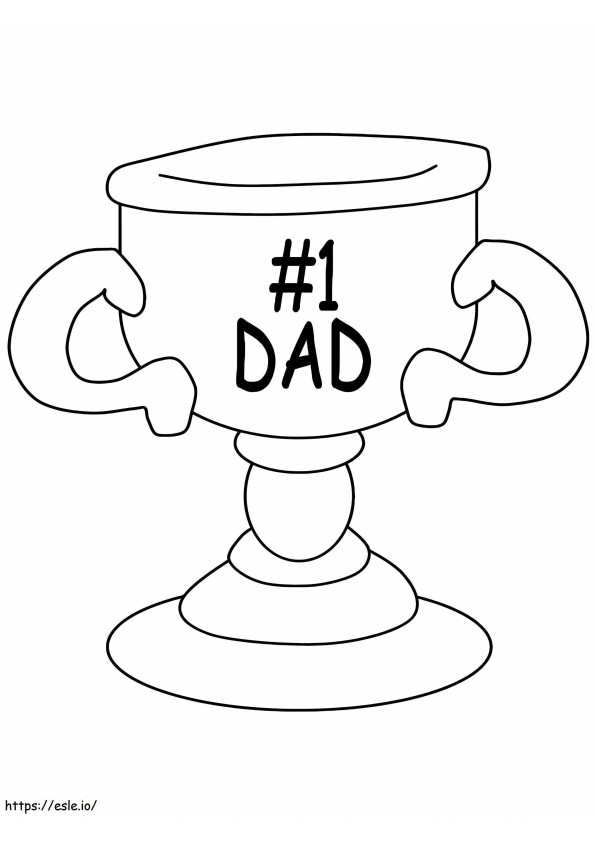 Trophy For Dad coloring page