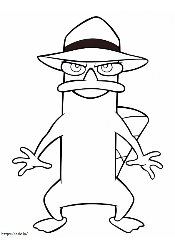Perry Funny coloring page