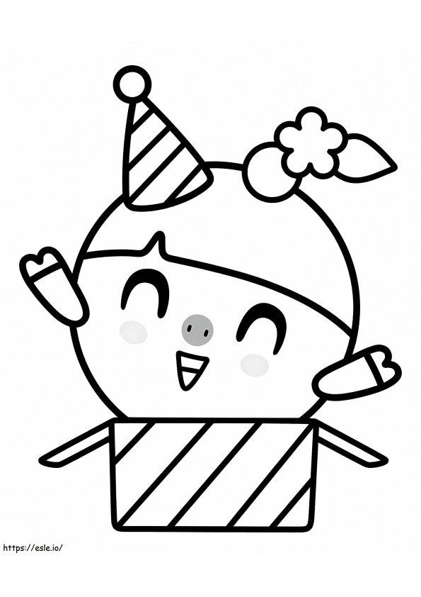 Cute Rosy From BabyRiki coloring page