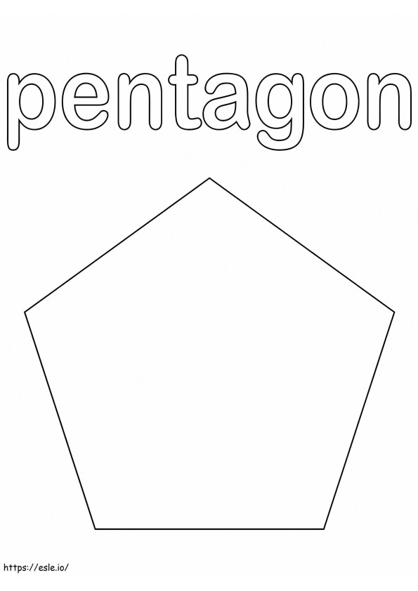 Pentagono da colorare
