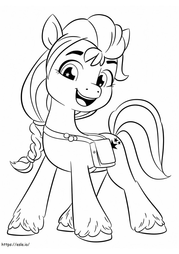 MLP Sunny Starscout coloring page