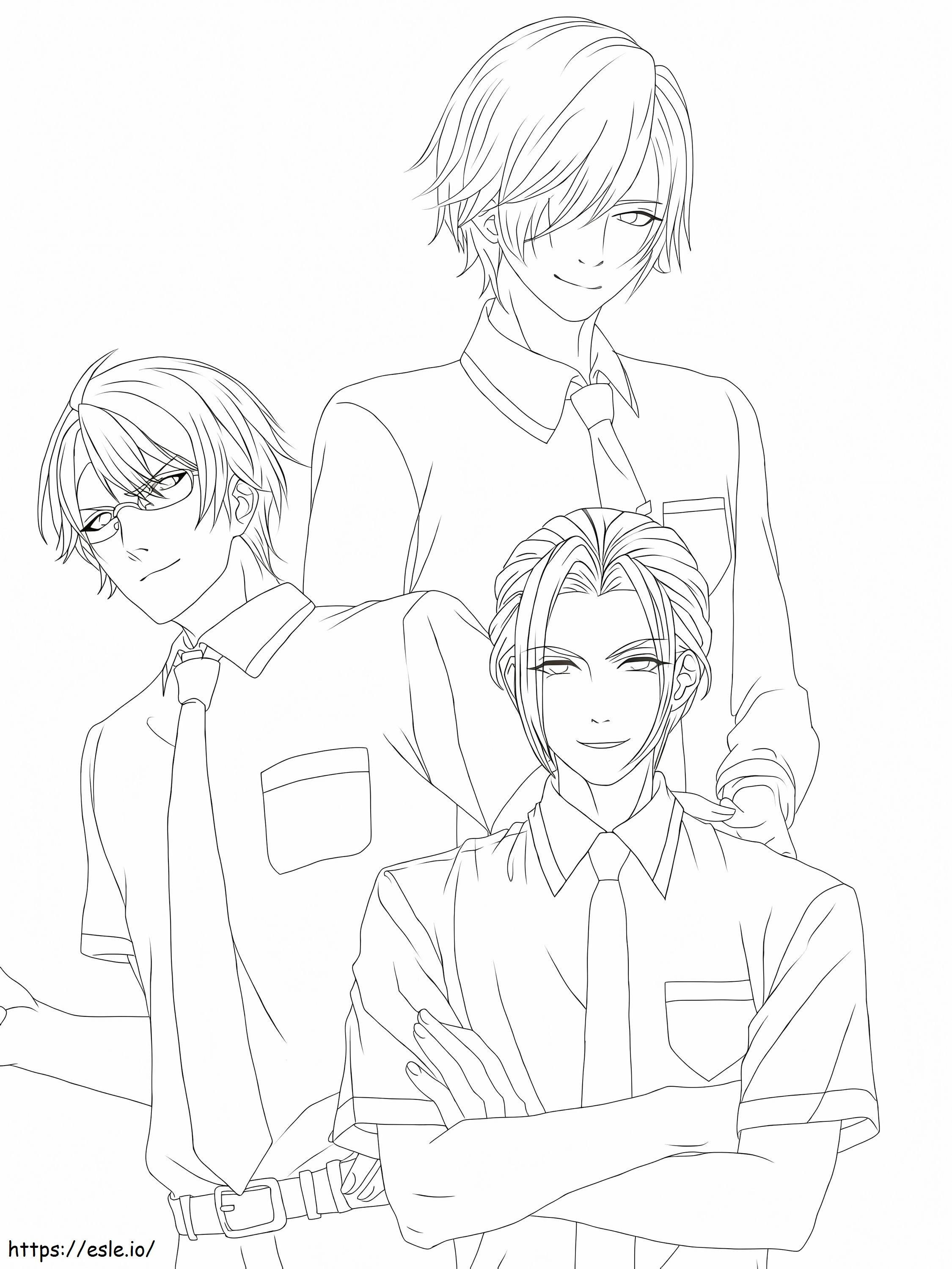 Anime Boys coloring page