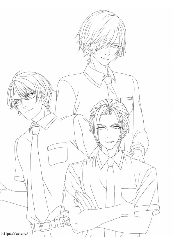 Anime Boys coloring page