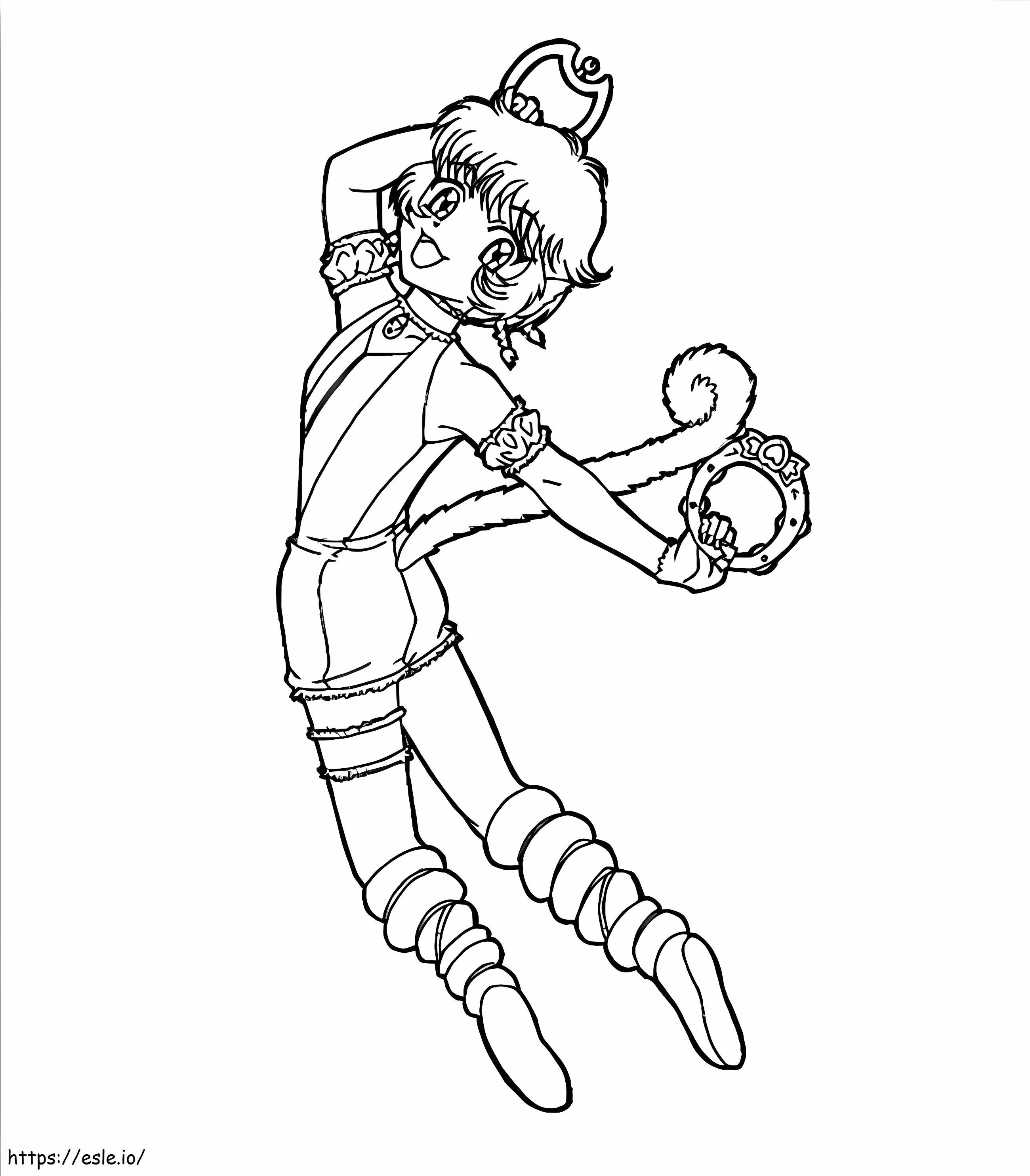 Desen pentru colorat Tokyo Mew Mew