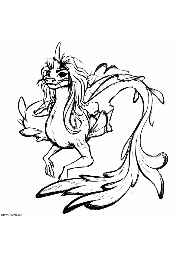 Dragon Sisu 4 coloring page