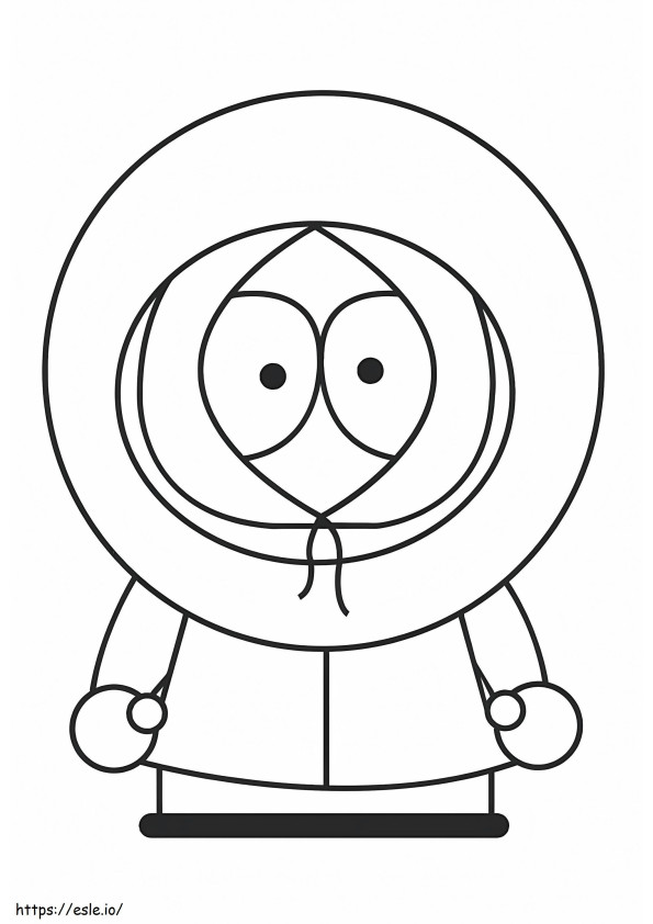 Coloriage Kenny Mccormick De South Park à imprimer dessin