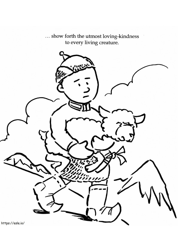 Print Compassion coloring page