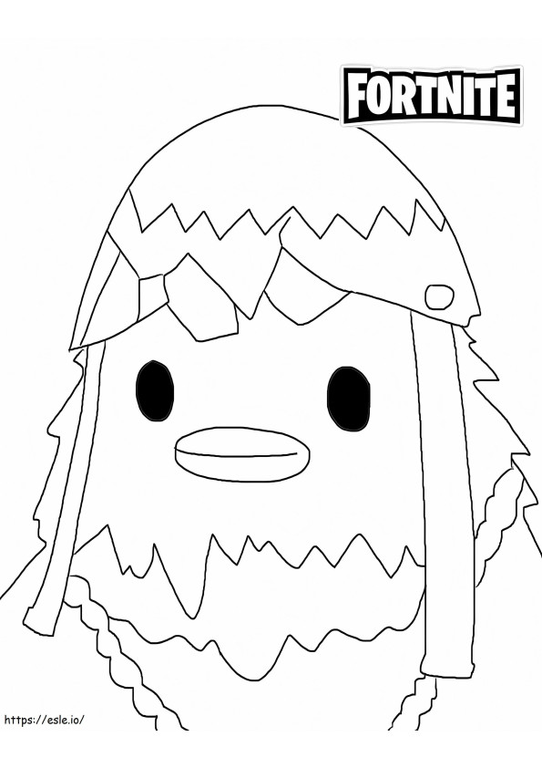 Cluck Fortnite coloring page