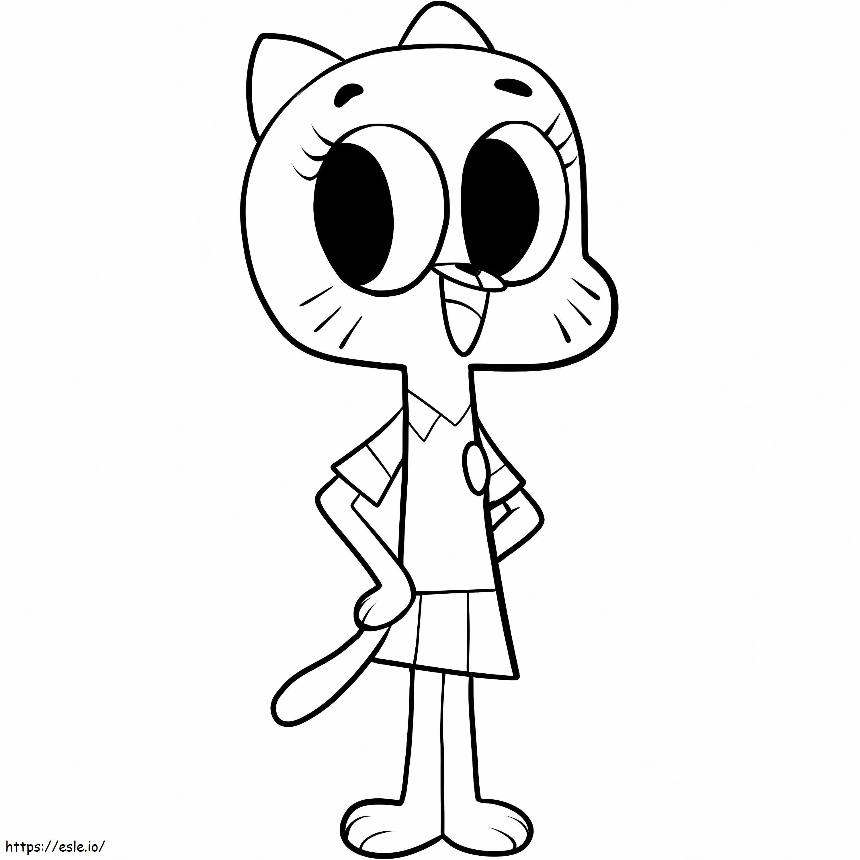 1539940805 Amazing World Of Gumball coloring page