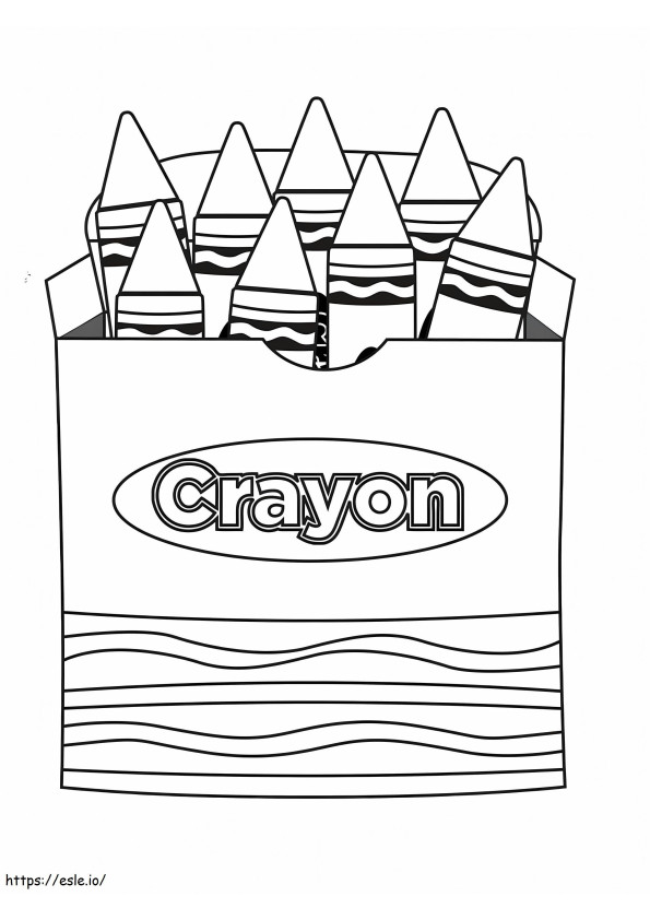 Printable Crayons coloring page