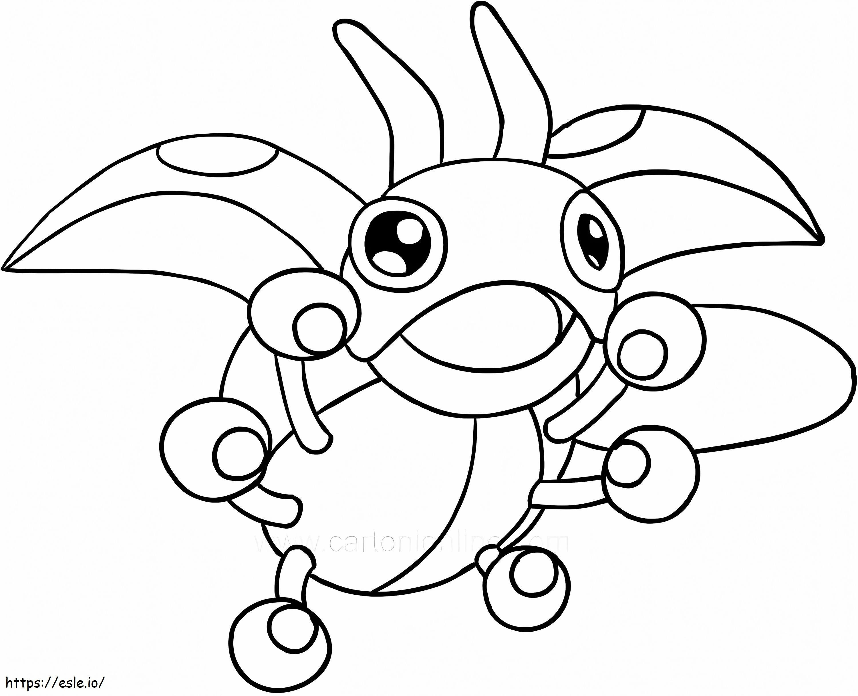 Printable Ledyba Pokemon coloring page