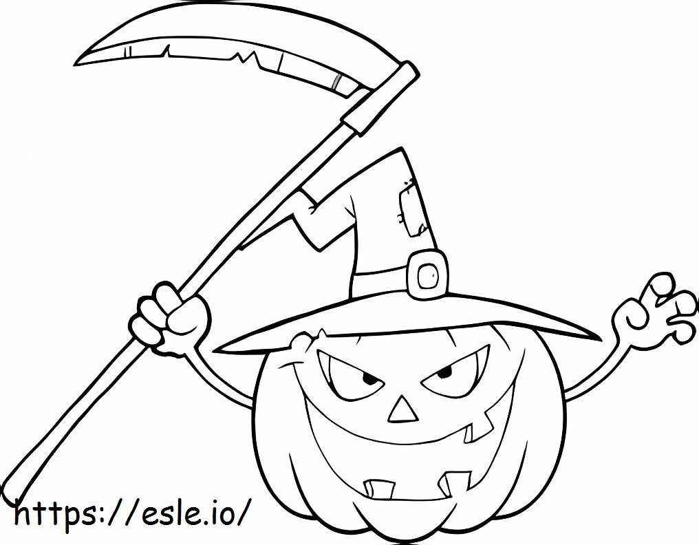 Pumpkin With Guadnna coloring page