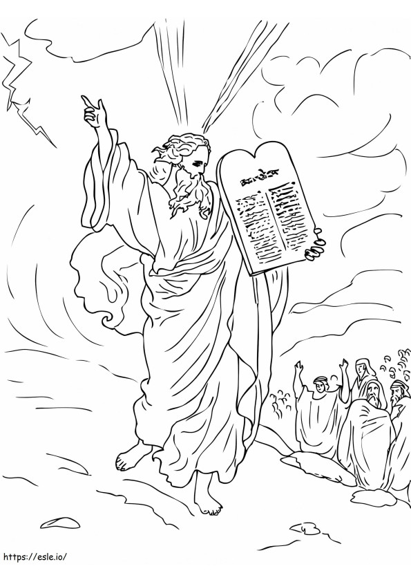 Mooses Raamatun värityssivut Mooses värityssivut värityskuva