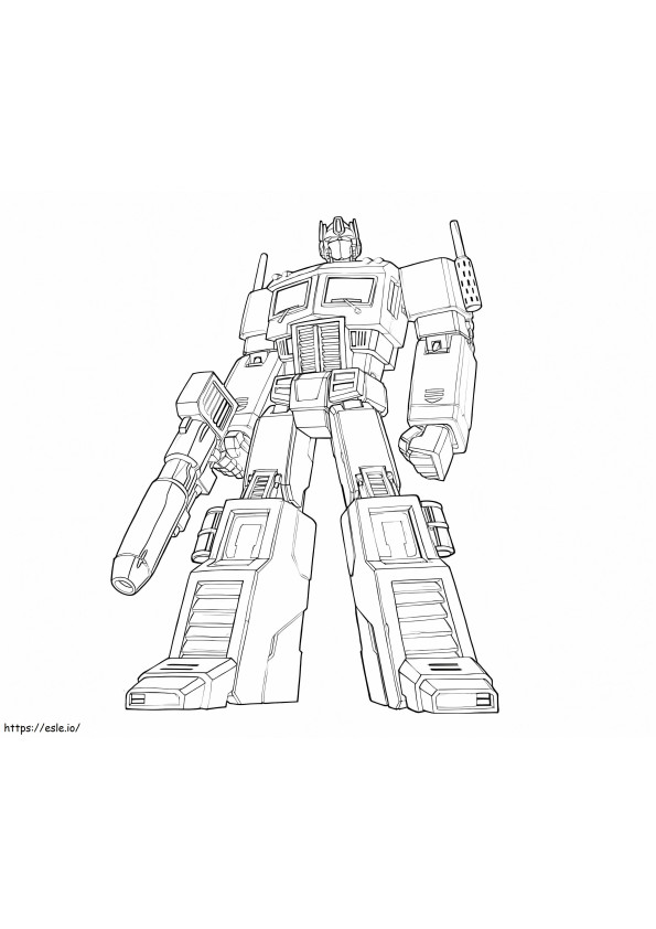 Good Optimus coloring page