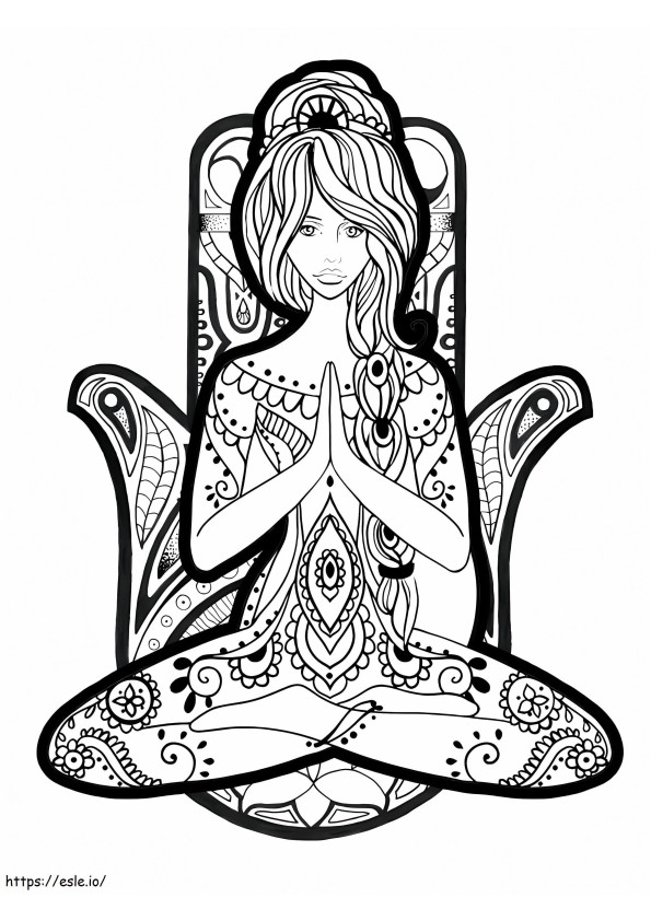 Meditation Printable coloring page
