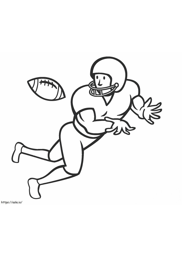 Free Football Player coloring page