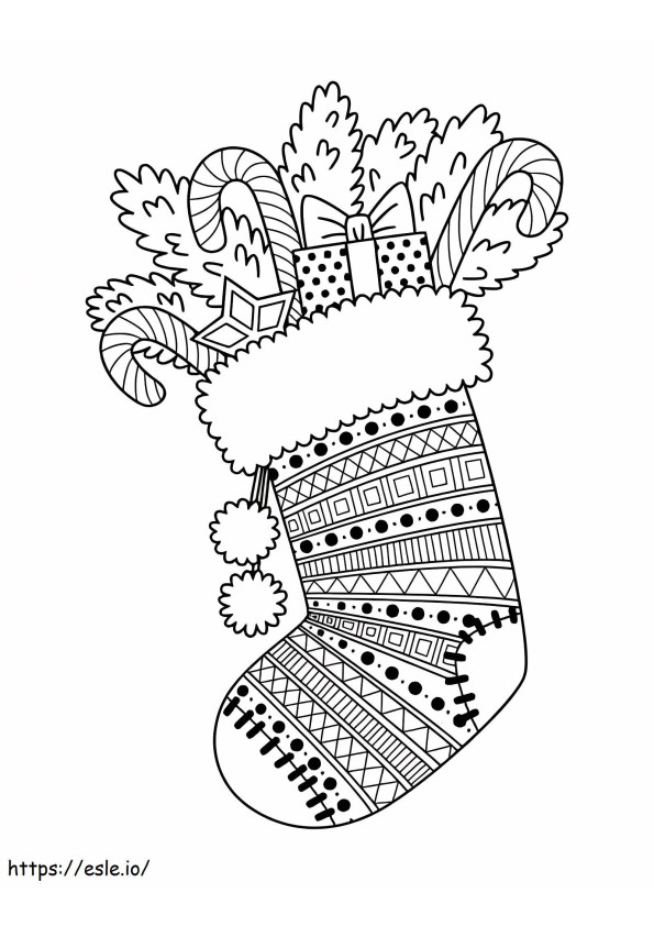 Christmas Stocking 26 coloring page