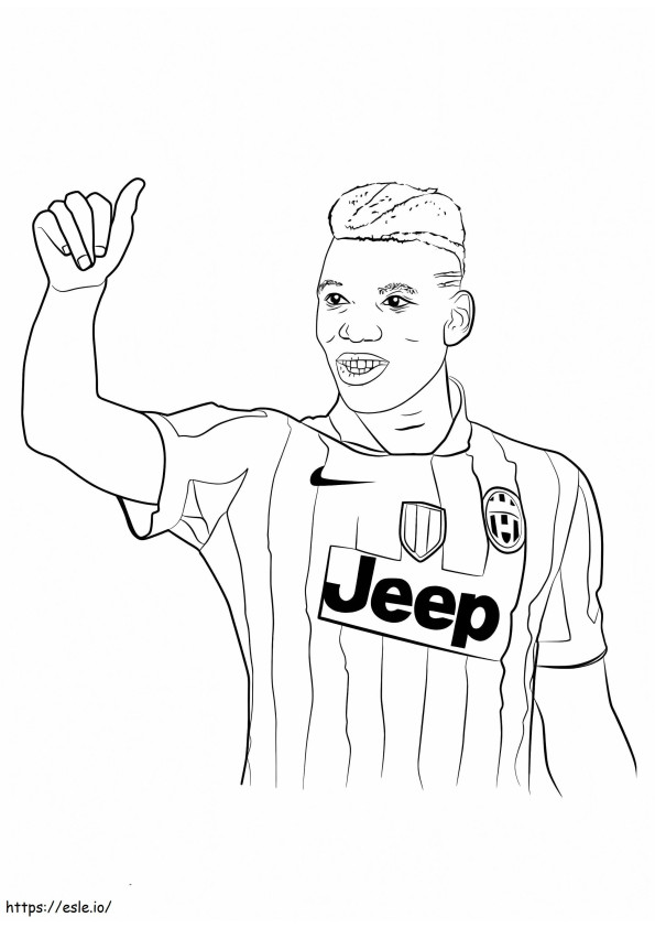 Paul Pogba 1 coloring page