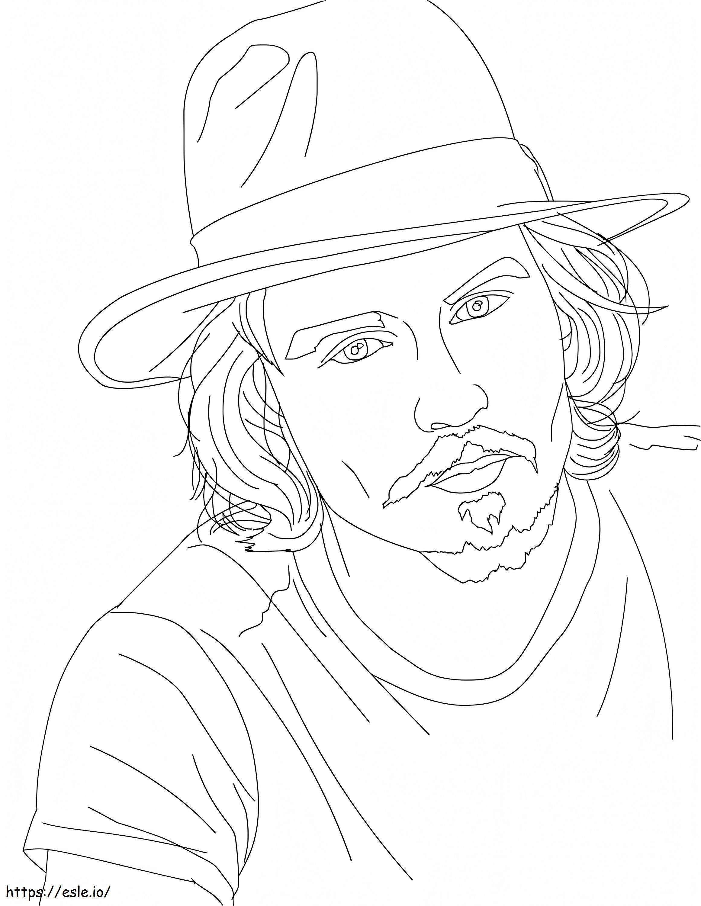 Klassz Johnny Depp kifestő