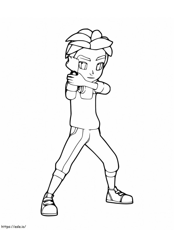 Dylan From Tobot coloring page