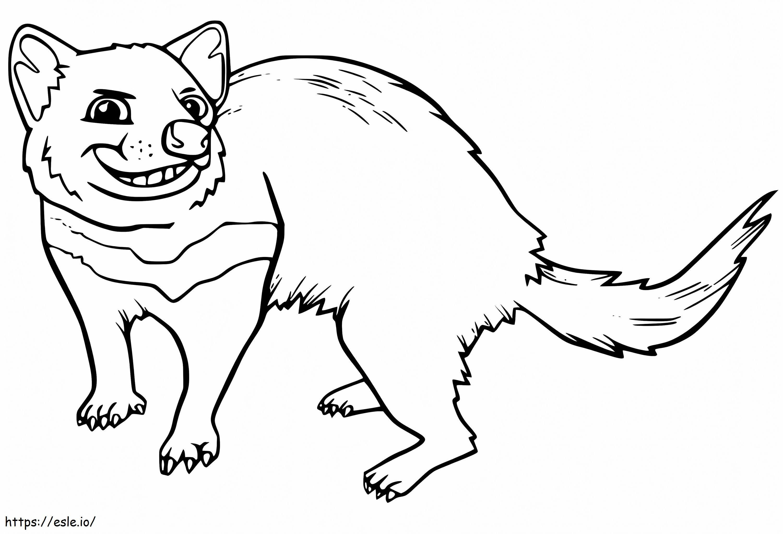 Desen animat Diavolul Tasmanian de colorat