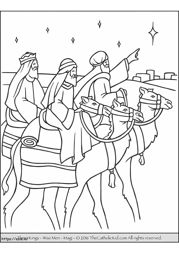 Epiphany coloring page
