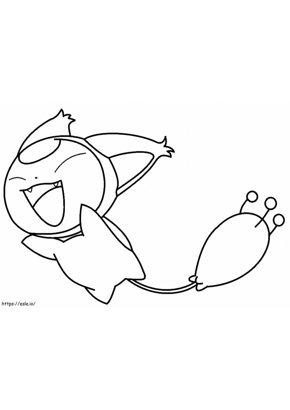 Happy Skitty Pokemon coloring page