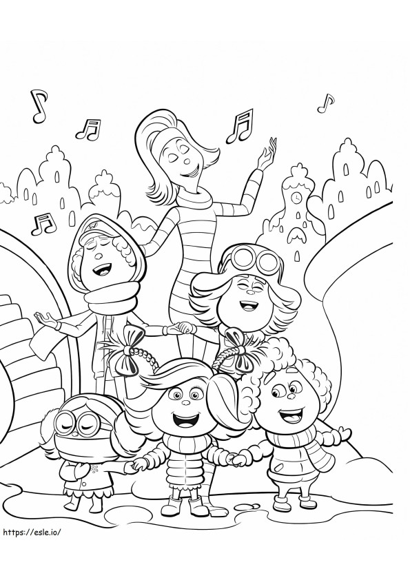 Characters From Whoville coloring page