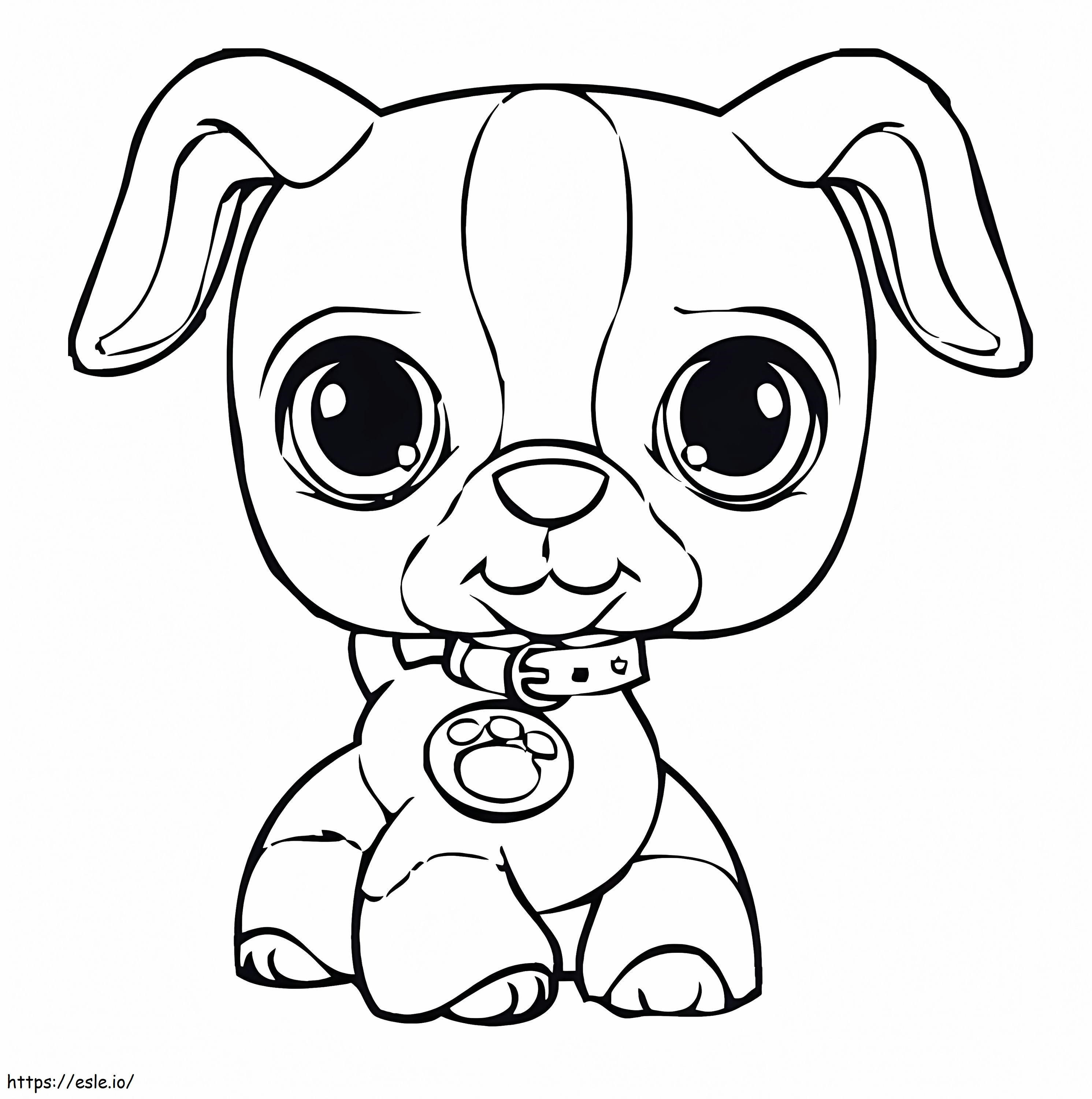 Free Cute Puppy coloring page