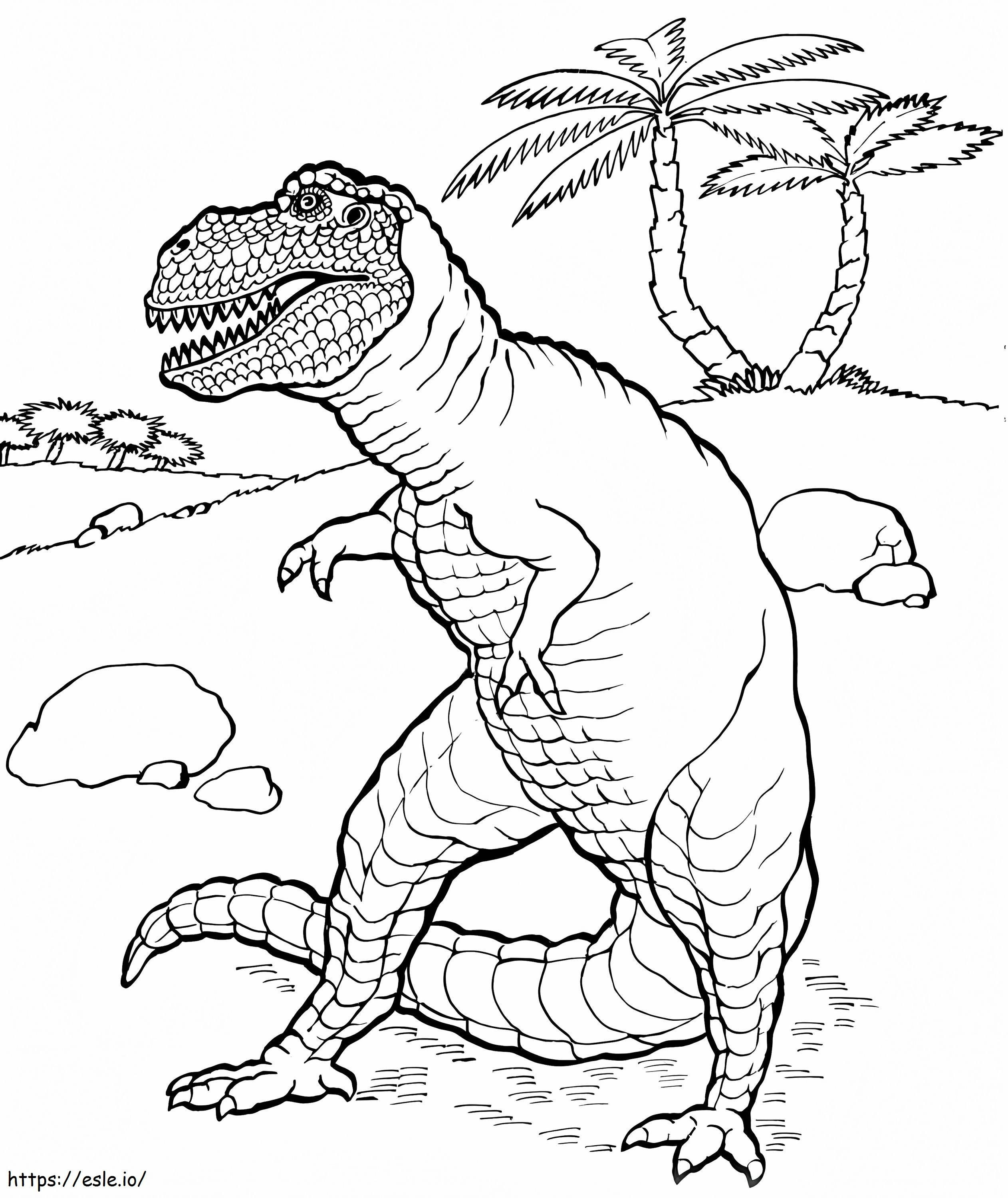 ティラノサウルス・レックス ぬりえ - 塗り絵