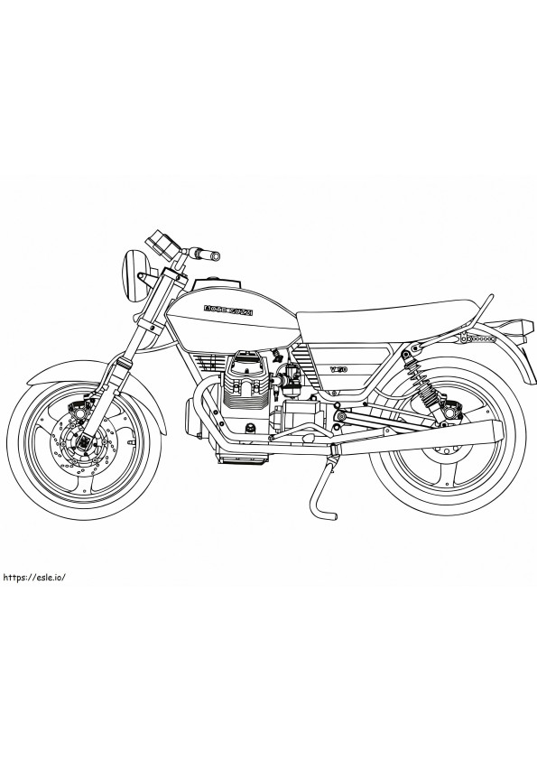 Moto Guzzi V50 de colorat