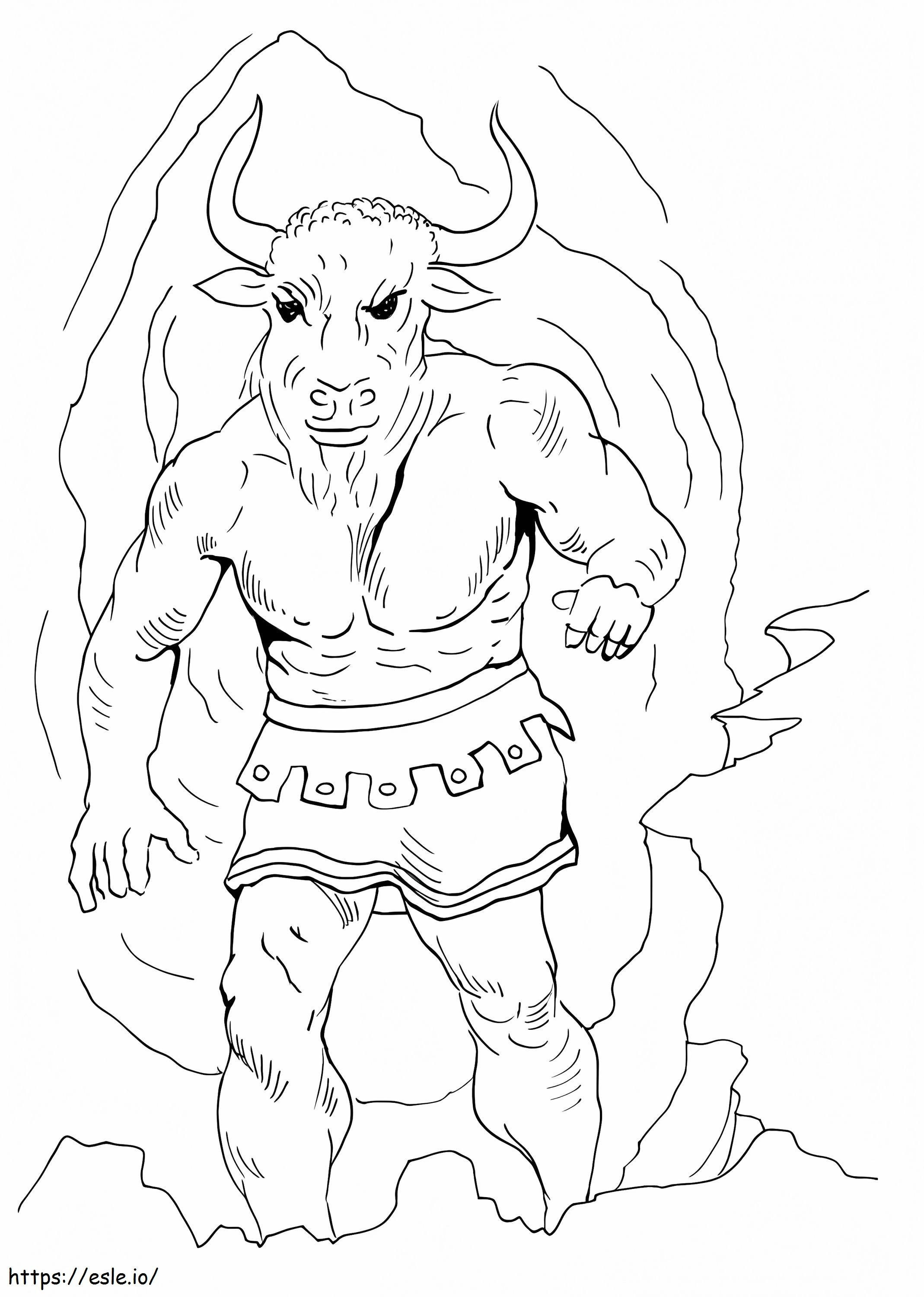 Mythischer Minotaurus ausmalbilder
