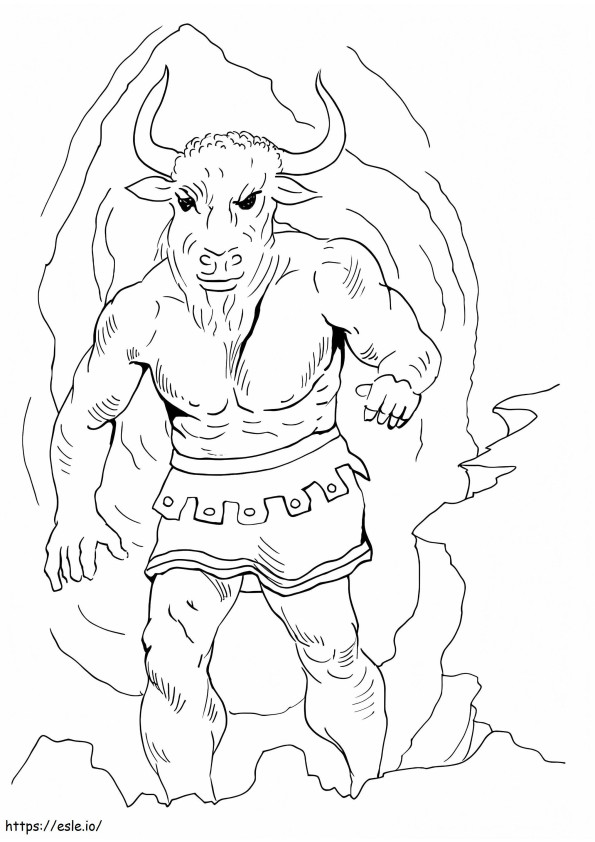 Mythischer Minotaurus ausmalbilder