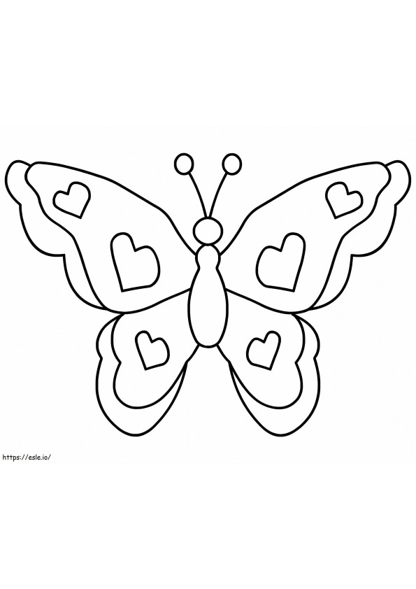 Normal Butterfly coloring page