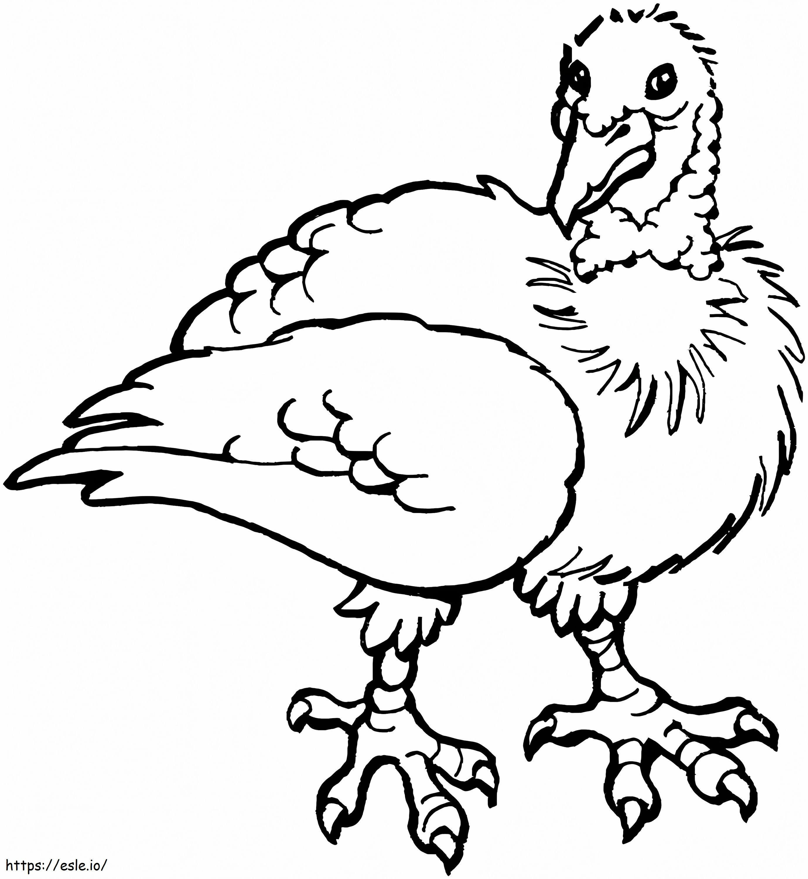 Ugly Chicken coloring page