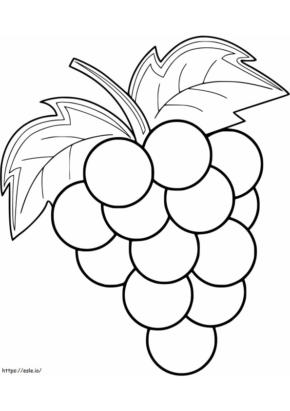 Podstawowe winogrona kolorowanka