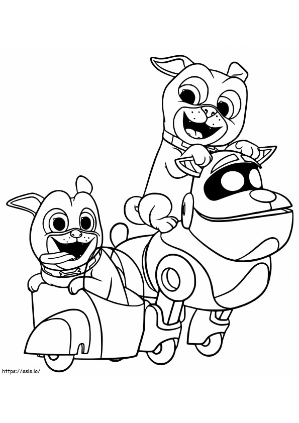 Bingo And Rolly Coloring Page coloring page