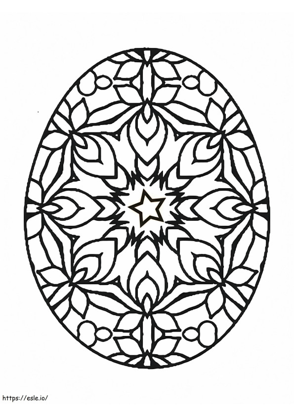 Coloriage Bel oeuf de Pâques à imprimer dessin