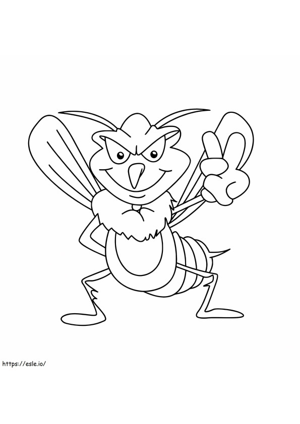 Bad Mosquito coloring page