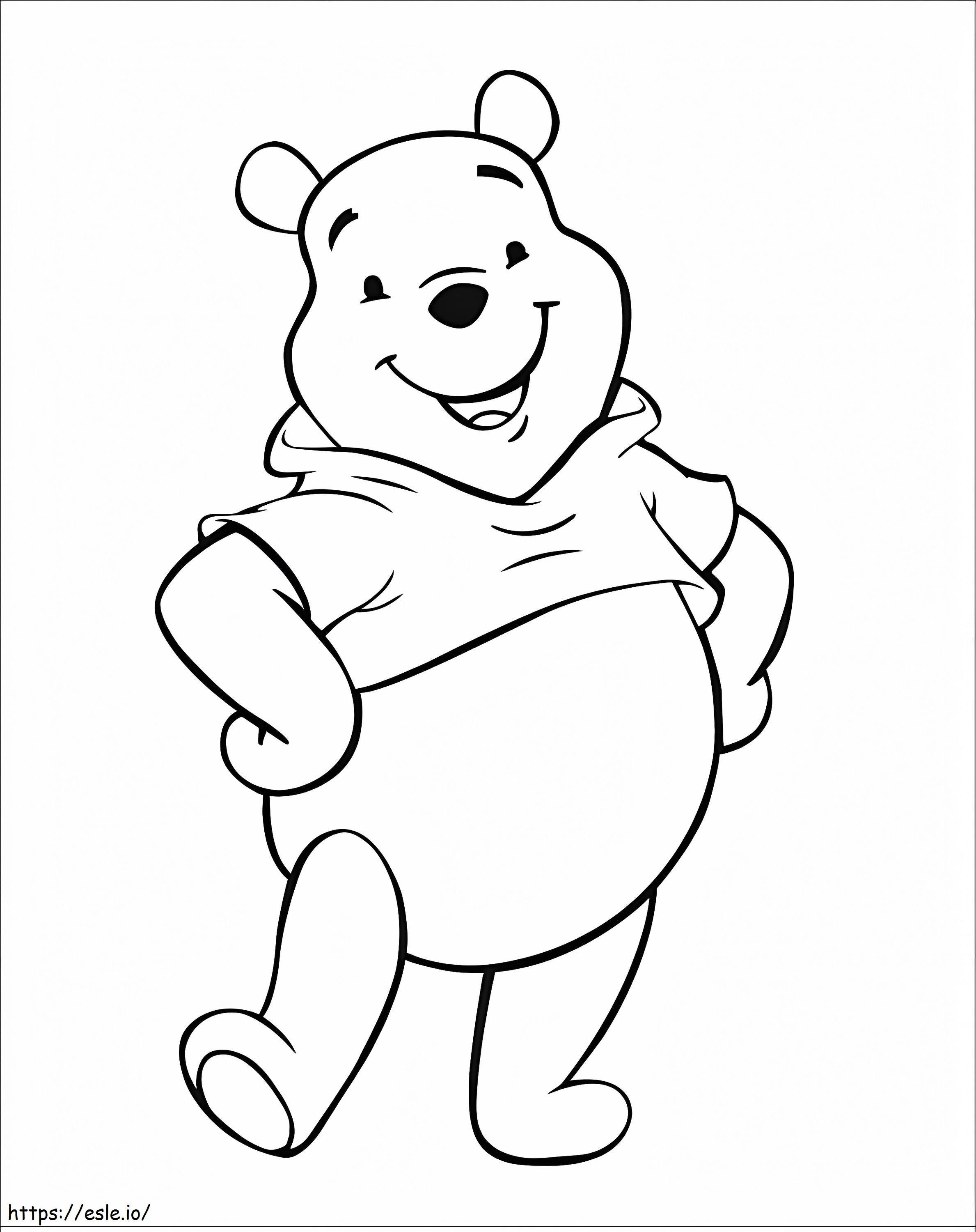 Básico do Ursinho Pooh para colorir