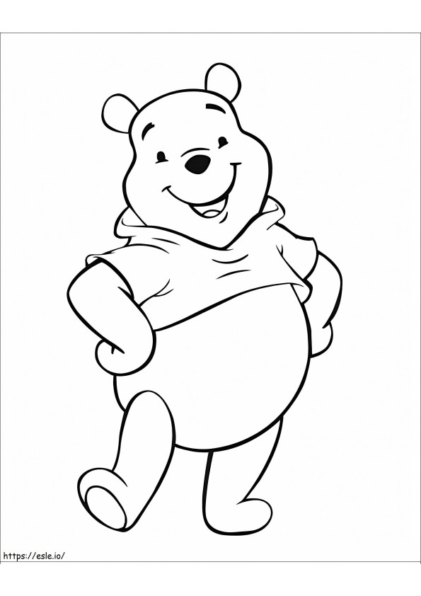 Basic Winnie Of The Pooh coloring page