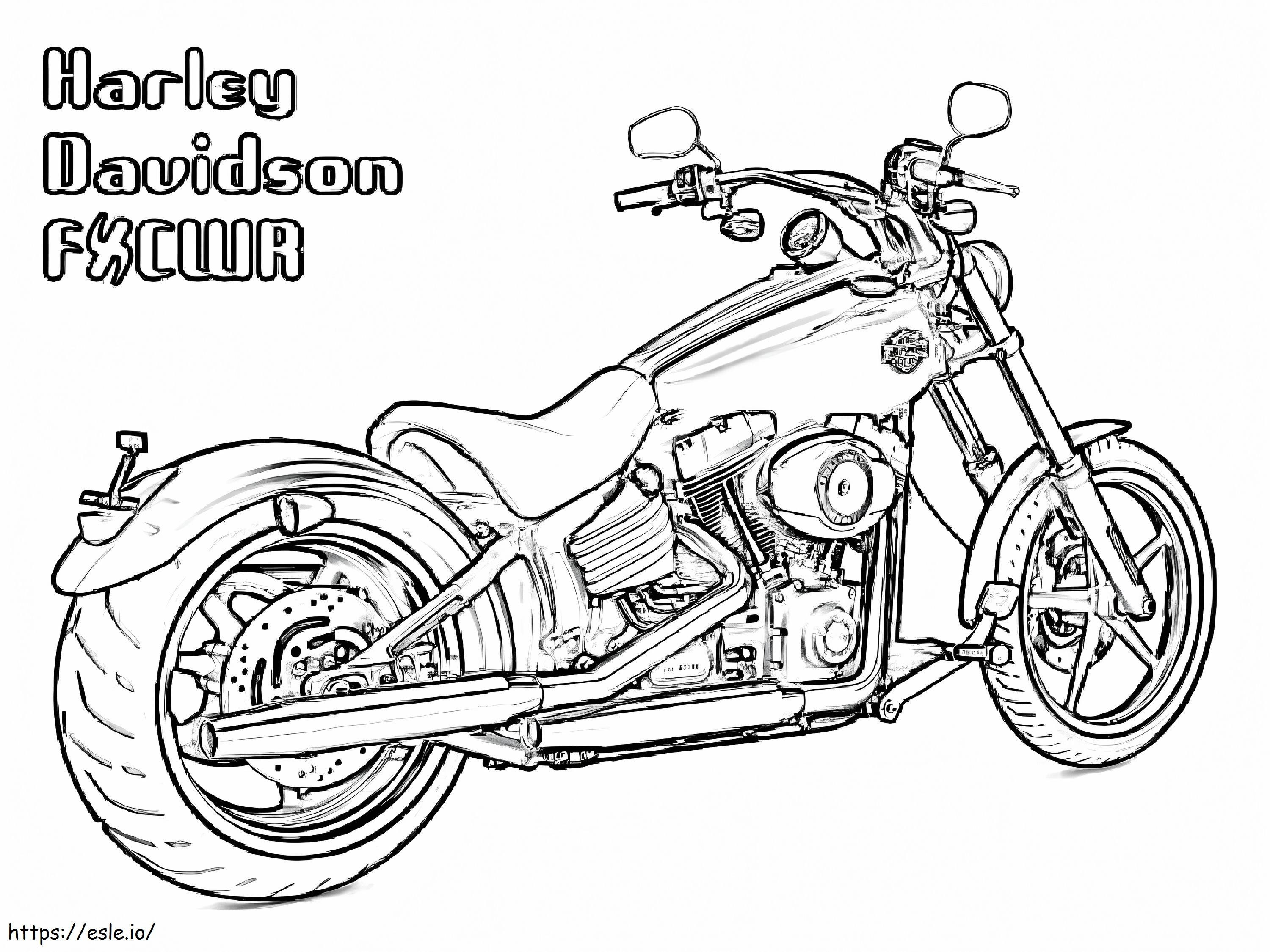 Ilmainen Harley Davidson värityskuva