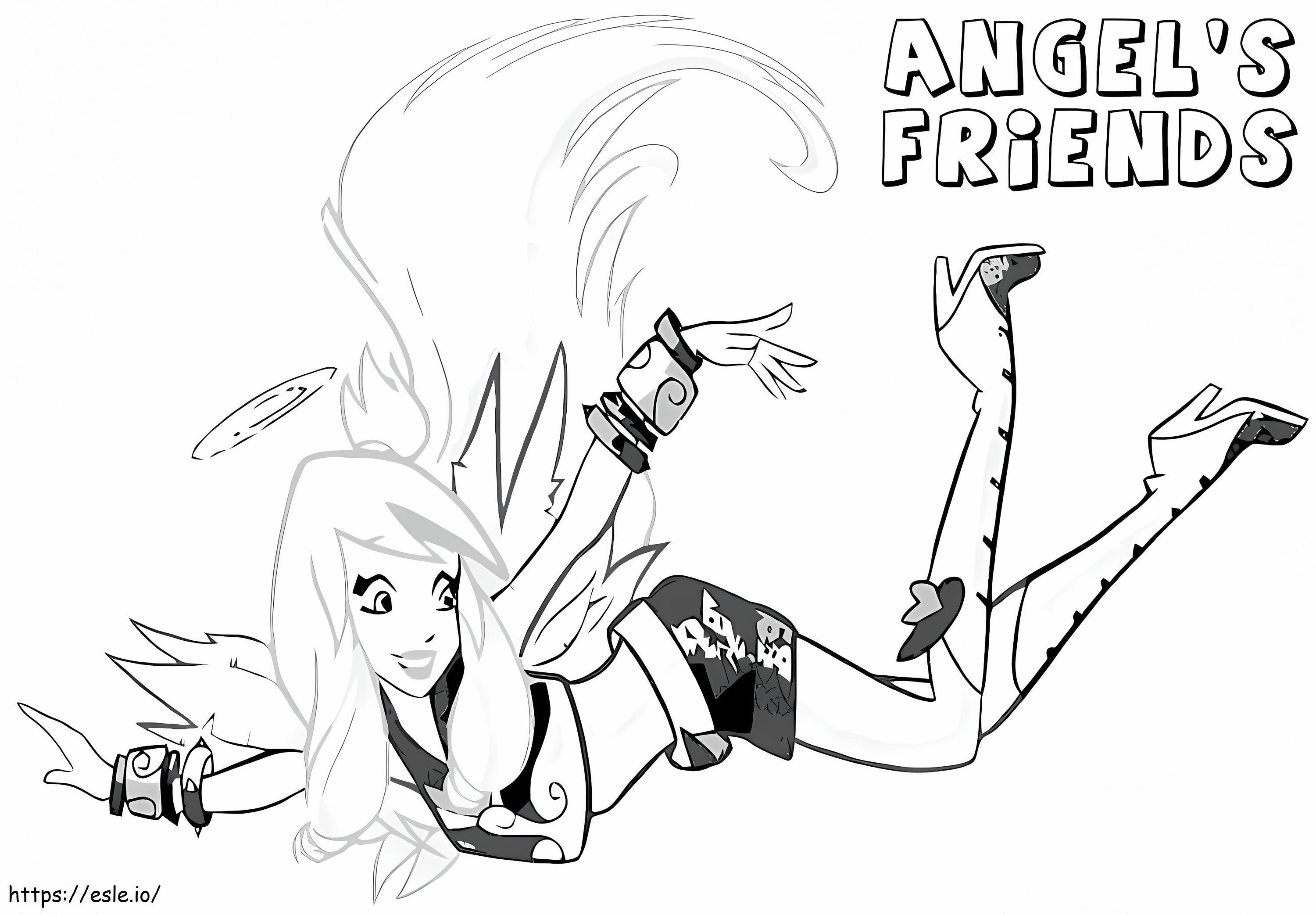 Angels Friends 6 Coloring Page - Free Printable PDF
