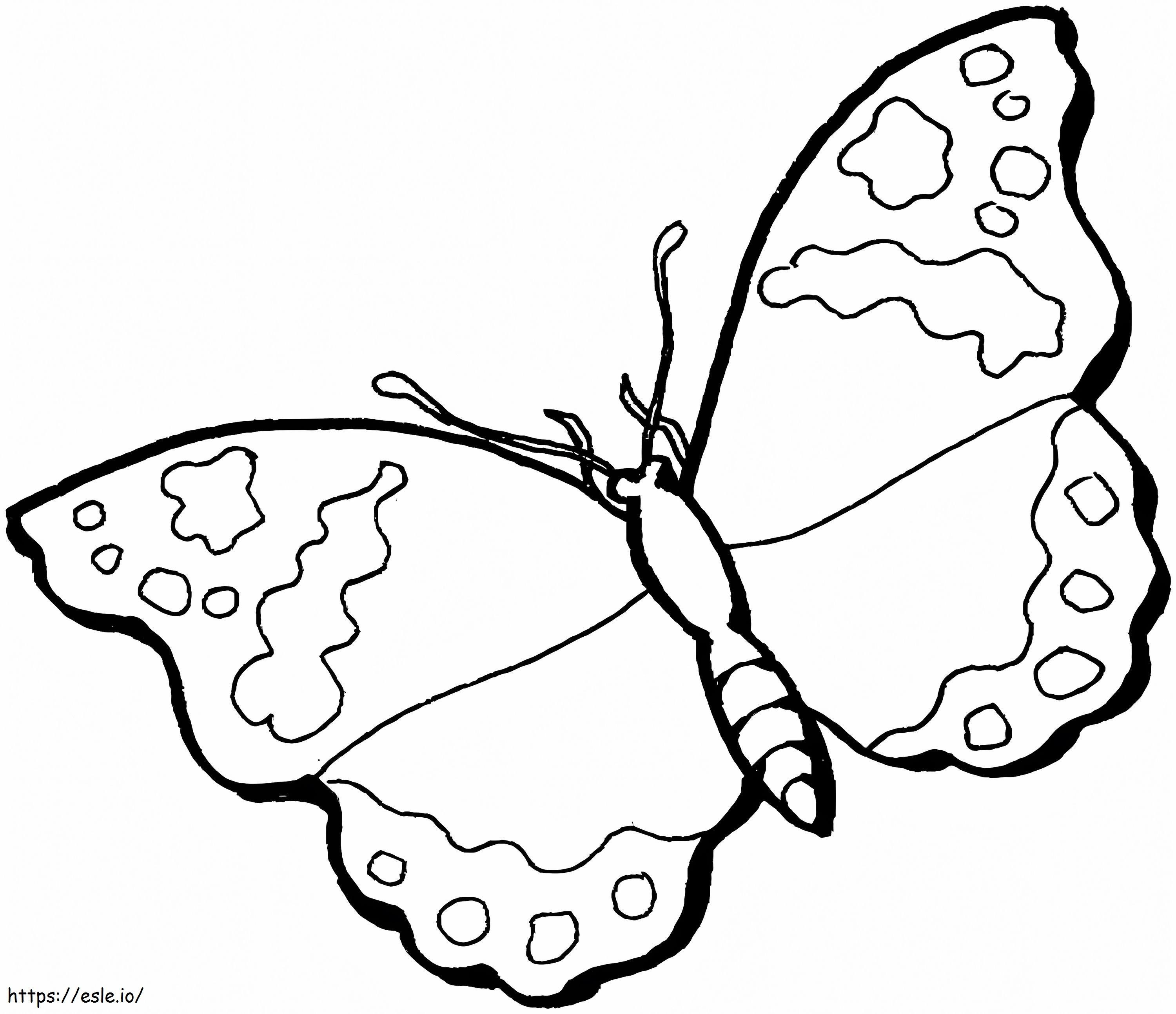 Coloriage Papillon pour les enfants à imprimer dessin