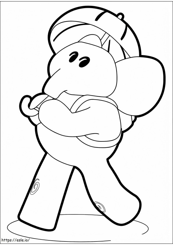 Elly From Pocoyo coloring page