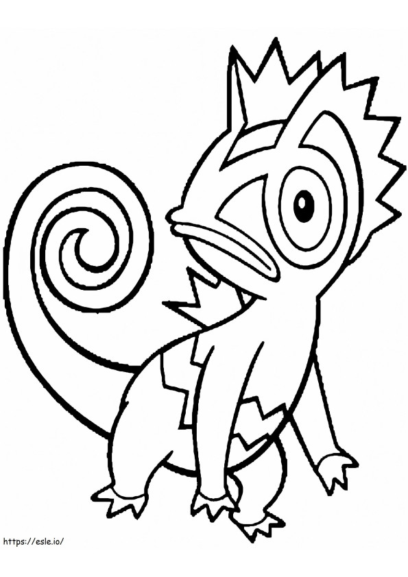 Printable Kecleon Pokemon coloring page