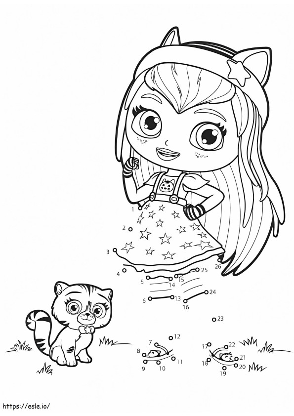 Little Charmers Dot To Dot coloring page